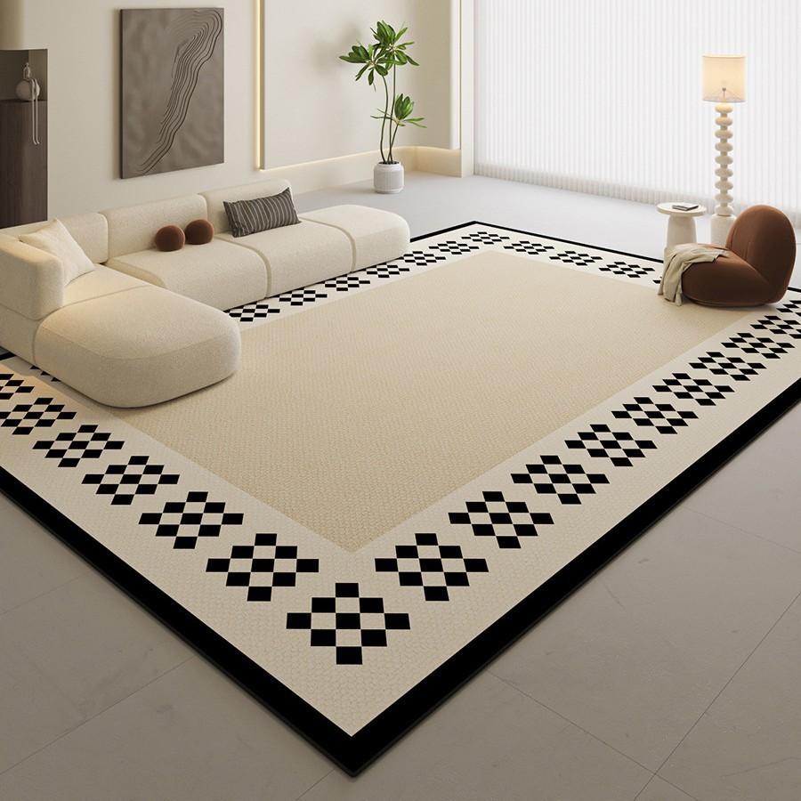 Simple Carpet Living Room Sand Tea Waterproof Large Area Floor Mat Non-Slip Household Bedroom Bedside Good Care Carpet
