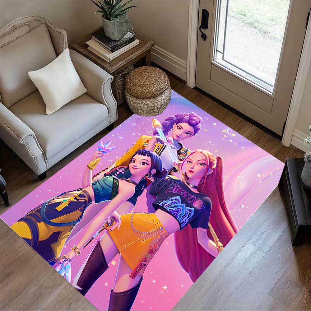 Galactic Fashion Heroes Area Rug Design for Living Rooms Dining Room Foyer Decorate Room Antislip Carpet Anime Office Decor Gift for Festivals