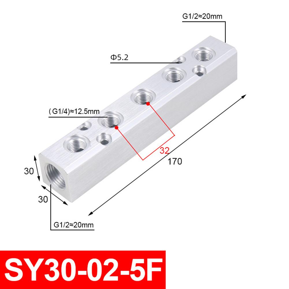 Pneumatic Air Multiple Line Exhaust Manifold Distributor 1/2 Pt Thread Port SY30 Woodworking, Pneumatic Tools Auto Repair Parts