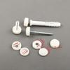36pcs Foldable Snap Protective Cover Hardware Screw Cover M6 Screw Decorative Covers for Furniture