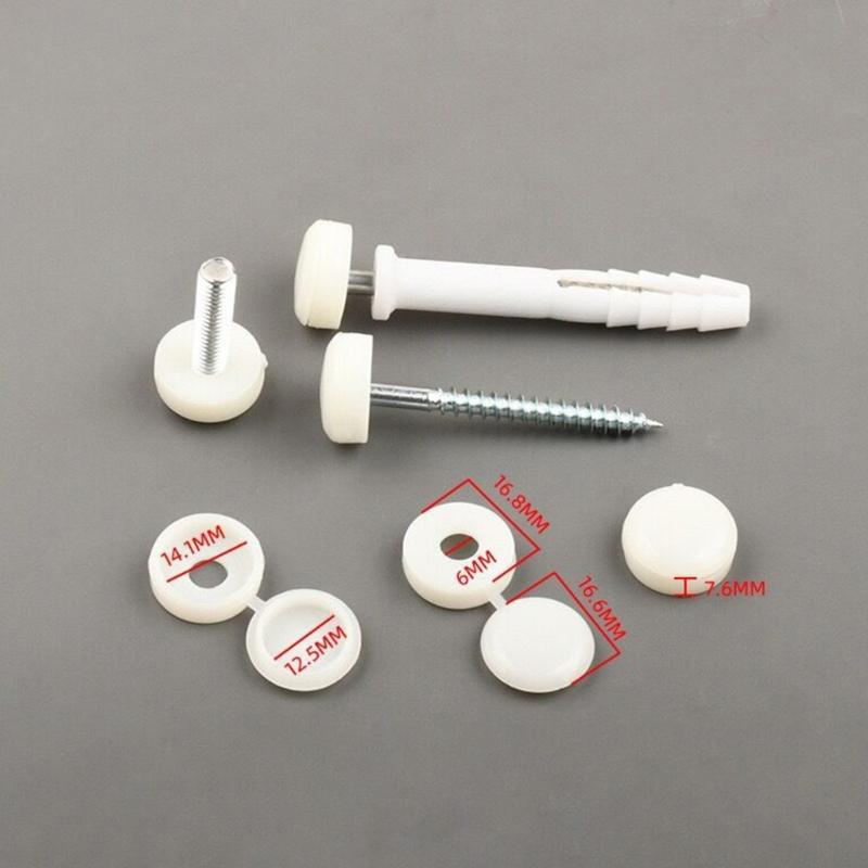 36pcs Foldable Snap Protective Cover Hardware Screw Cover M6 Screw Decorative Covers for Furniture