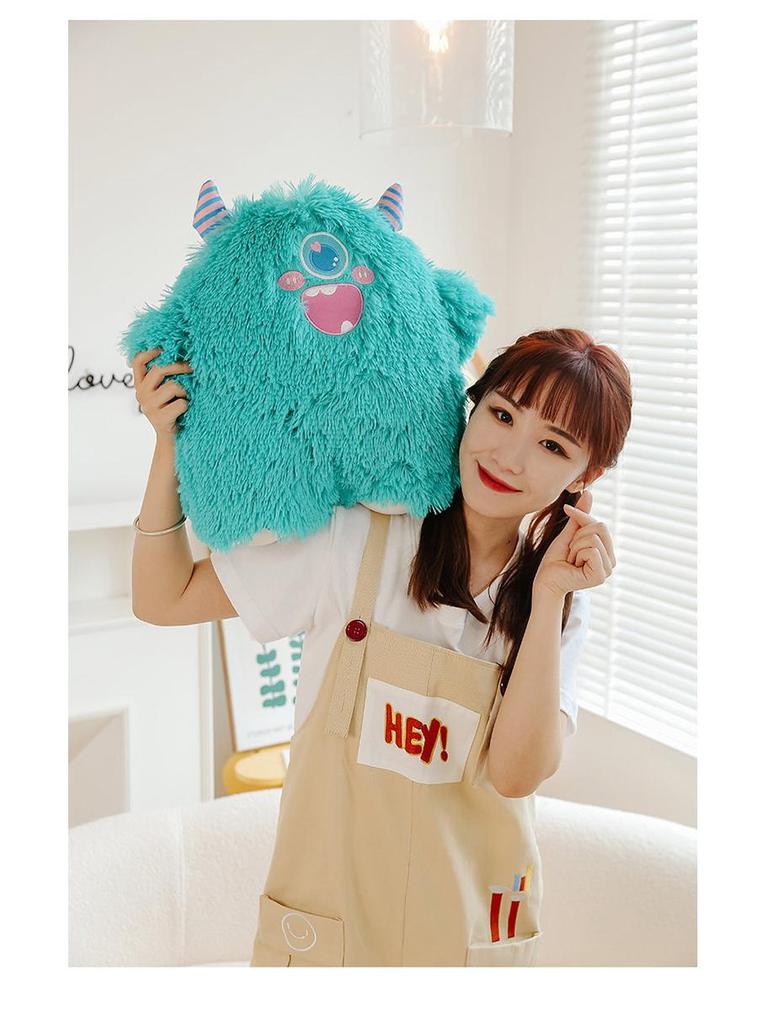 Cartoon Big-Eyed Monster Plush Doll: Children's Pillow Toy Gift