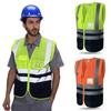 Breathable Security Vests High Visibility Workwear Uniforms Work Vest  Running Cycling Sports