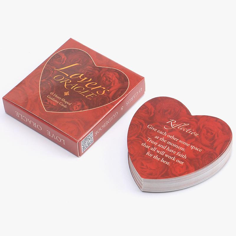 Couple Love Oracle Card Love Oracle Heart-Shaped English Card