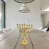 Modern 7Branch Candle Holder Hanukkah Menorah Candlestick Table Centerpiece Multifunctional Home Accent Ornaments