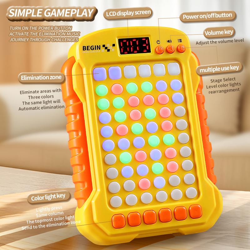 Portable Electronic Bubble Elimination Game, Containing 60 Levels, Suitable As A Stress-Relieving And Time-Passing Toy Gift