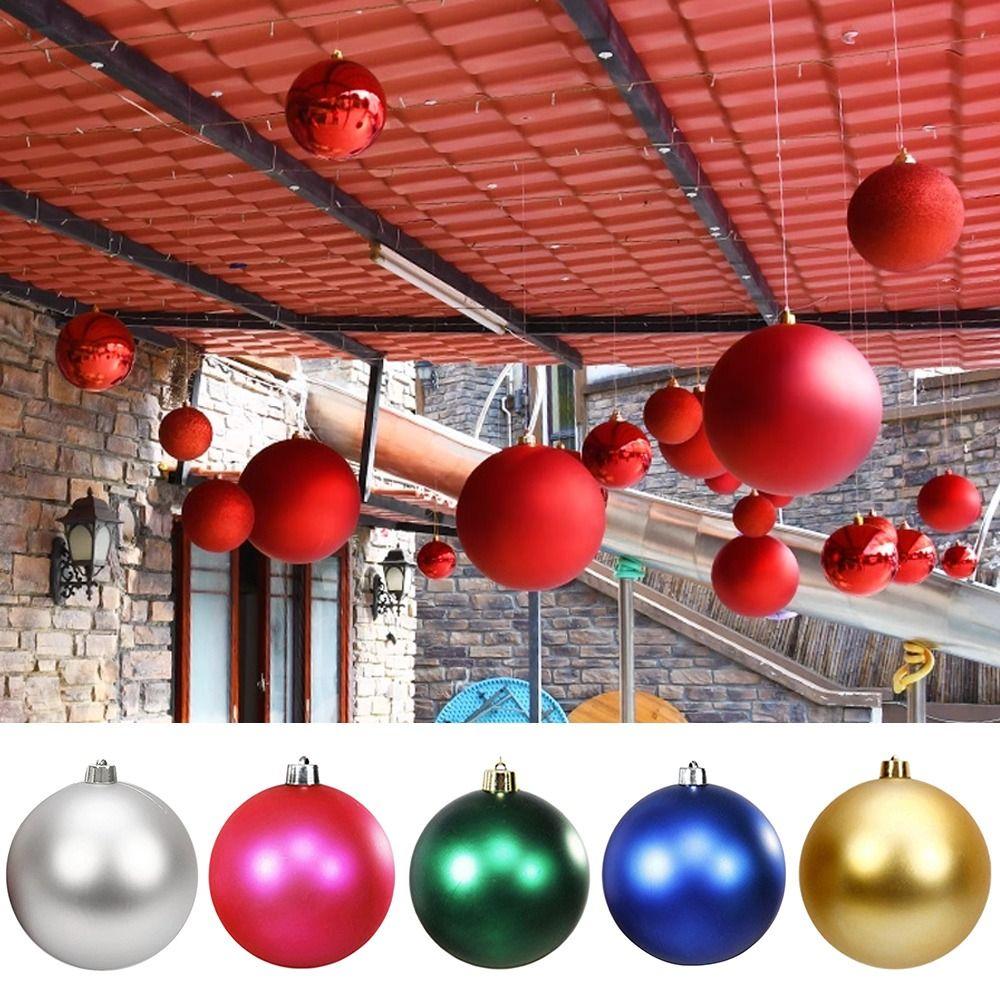 Matte Finish Decoration Ball 15CM Christmas Ball Matte Finish Ball Shape Christmas Decoration New Year Decoration Bar Ceiling