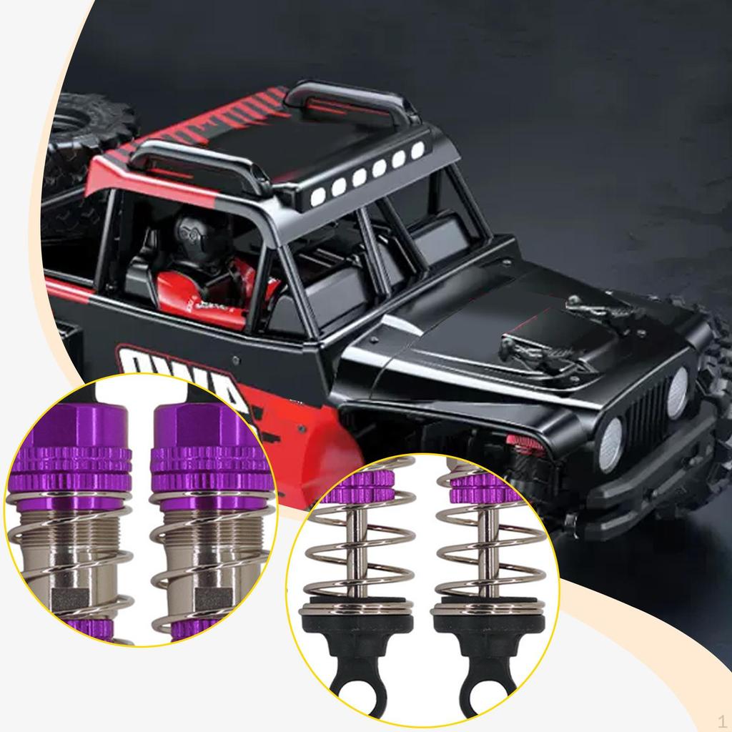 Metal Oil Shock Absorber Kit 66mm and 72mm Replacement for 14210 14209 1: 14 RC Vehicle Accessory