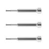 3 Piece Hex Socket Hammer Bit Set for For Rotary Hammer and Chisel Use Bolt Removal with Square Shank Alloy Steel Construction