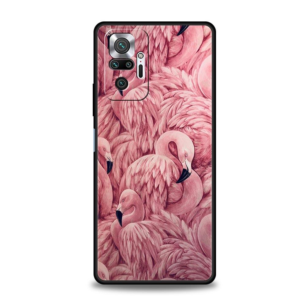 Rosa Roter Flamingo Für Xiaomi Redmi Note 12 Handyhülle 10C 10 11 9 8 Pro Plus 9S 7 8T 9T 9A 8A 9C K50 K40 Gaming Silikonhülle