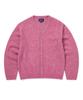 Thisisneverthat Hairy Knit Cardigan Pink