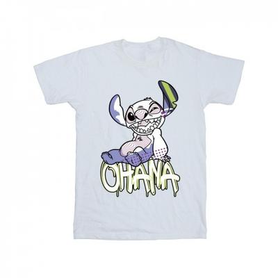Mens Lilo And Stitch Ohana Graffiti T-Shirt