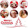 Children/adults LED Christmas Hat Velvet Santa Claus Hat Christmas Cosplay Headdress Dress Up Holiday Hat For New Year