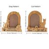 Wood Pet Photo Frame Dog/Cat Shape Photo Album Frame Cat Keepsake Frame  Home Decor