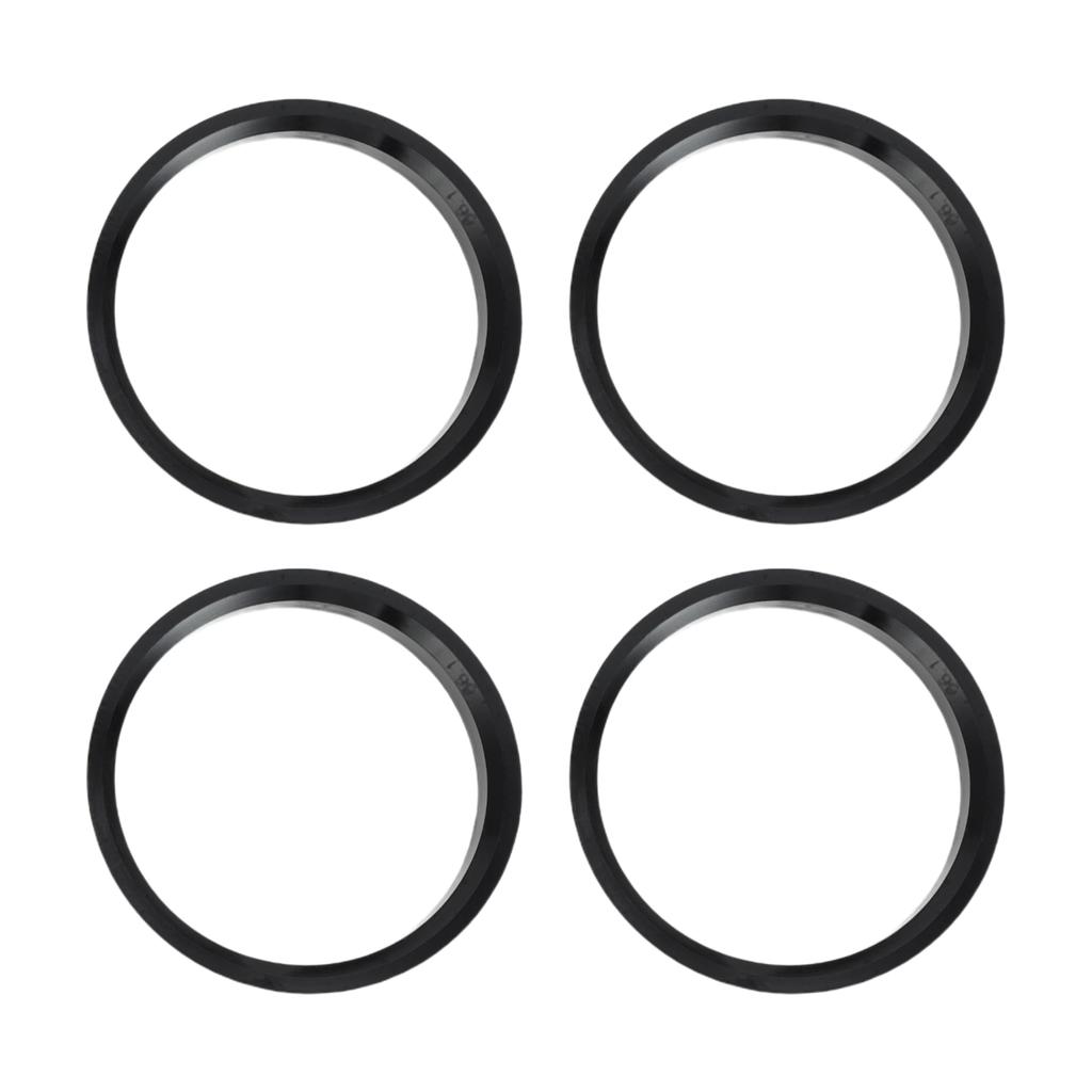 INFINAUTO Hub Centric Ring 66.1mm ID 73.1mm OD Car Wheel Hub Ring ABS Plastic Black 4pcs