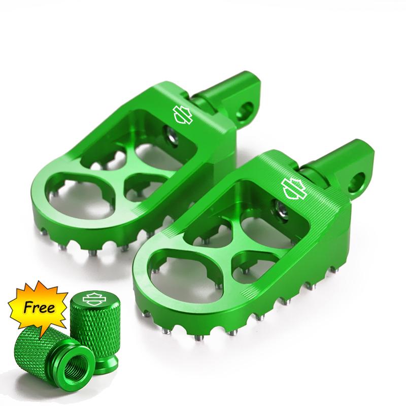 Motocyklové stupačky MX Široké tlusté stupačky Pedály s kolíky řazení pro Harley Sportster XL 883 1200 Dyna Street Bob Bobber