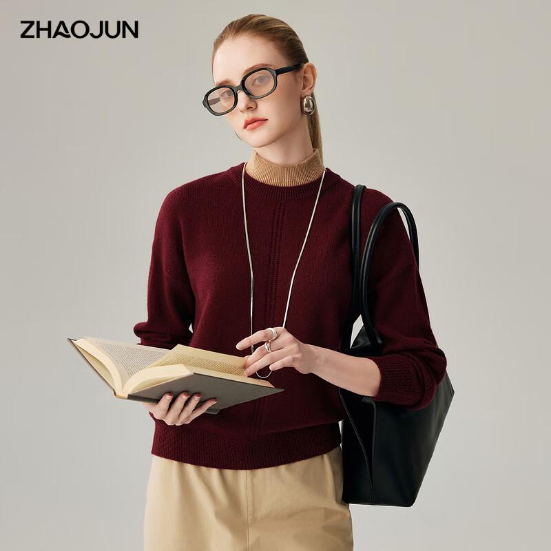 Zhaojun Women's 2025 A/W Semi-High Collar Cashmere Sweater