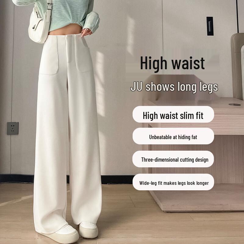 Women's High-Waist Wide-Leg Suit Pants