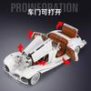 szvm1 1:24 Mercedes-Benz 500K 1936 Classic Car Alloy Car Model Sound and Light Pull Back Children's Toy Collectibles Birthday gift