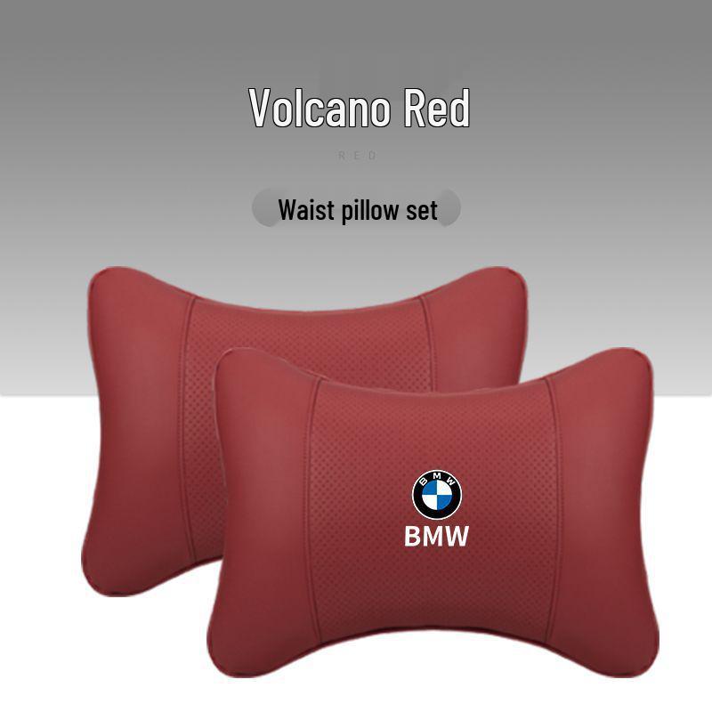 BMW Headrest & Lumbar Support Pillow - Fits X1, X3, X5, and 1/3/5/7 Series for Neck Protection & Interior Decoration