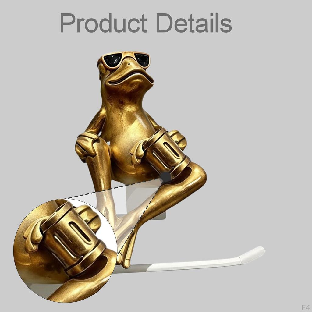 Toilet Paper Holder, Space Saving, Made of Compact Resin, Ideal for Hotels, Restrooms, Or Bathrooms.