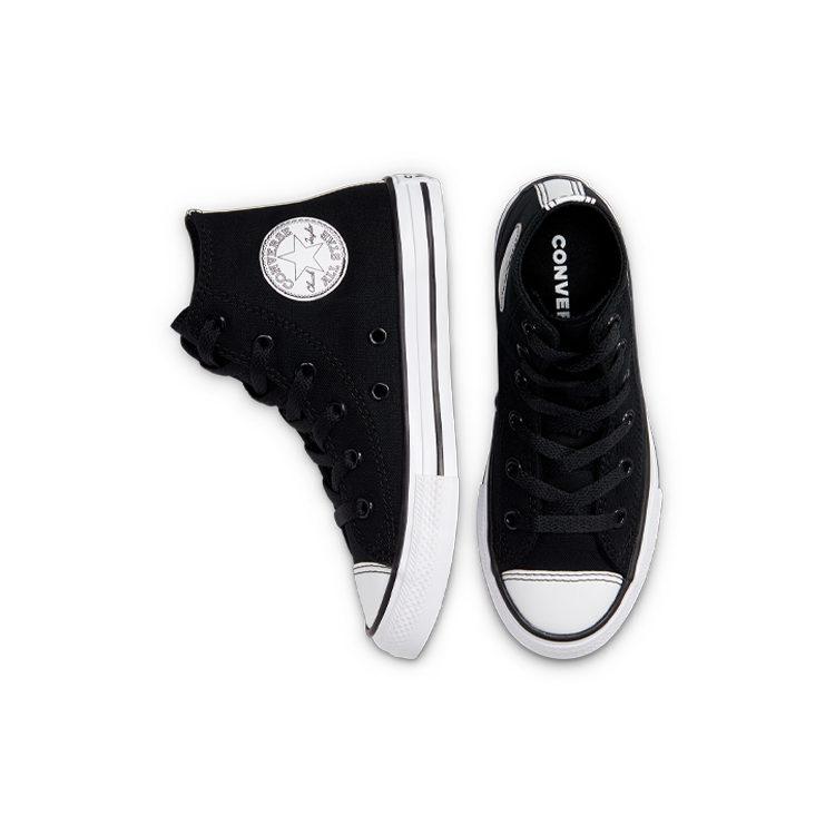 Converse Chuck Taylor All Star Comfortable High Top Kids Canvas Shoes Black Teenagers 668431C