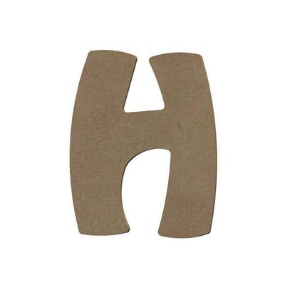 Capital Letter H In MDF Wood To Decorate - 8 Cm