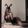 Hot Collision! Sex Net Socks Sexy and Thin Pure Desire Thin Ripped Onesie Temperament Black Stockings
