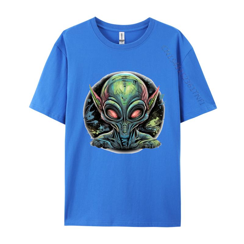 Extraterrestrial Alien T-Shirt Brand New T Shirts Print Tees Cotton Geek Casual Shirts Graphic Tee