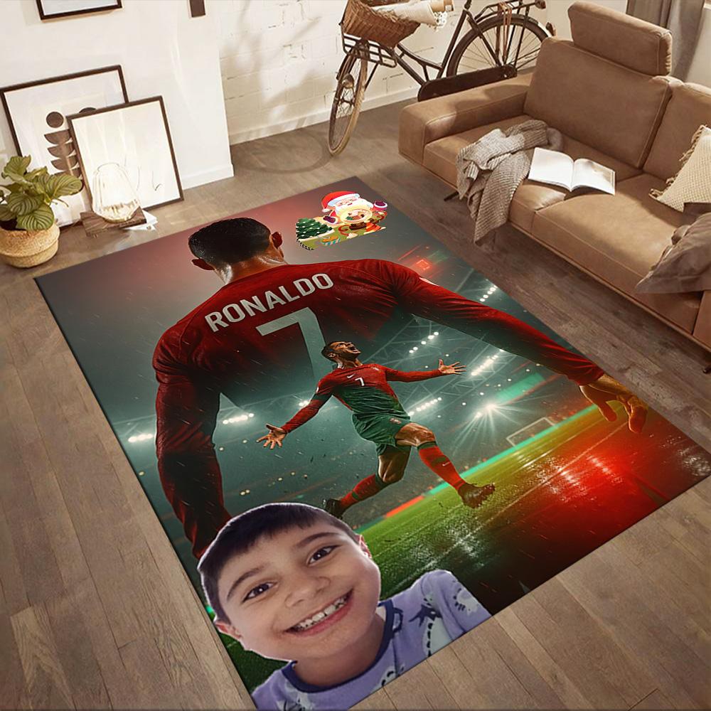 Cristiano Ronaldo Area Rug Perfect For Outdoor Playrooms Dining Room Living Rooms Antislip Carpet Anime Office Decor Birthdaychristmas Gift