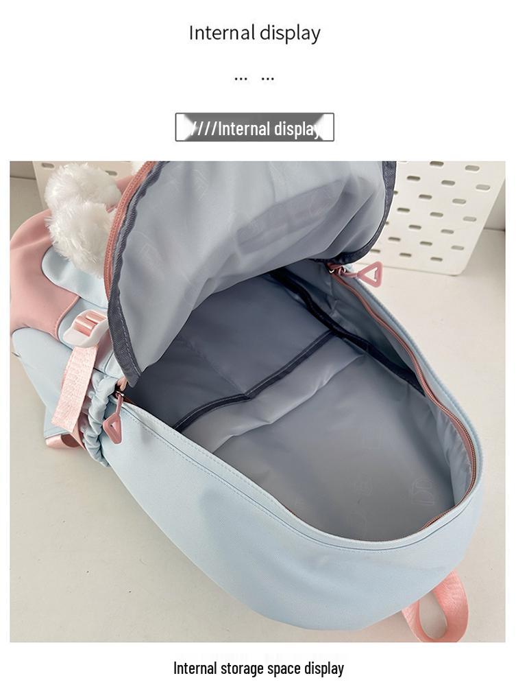 Cute Cartoon Bear Backpack for Women and Students - Mori Style Shoulder Bag