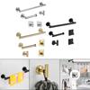 Heavy Duty Bathroom Accessories Kit Towel Rack Toilet Paper Holder for Hotel