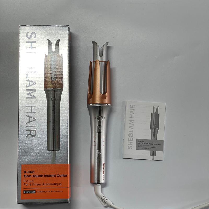 Automatic Curling Iron - Damage-Free, Negative Ion for Large Waves & Curls