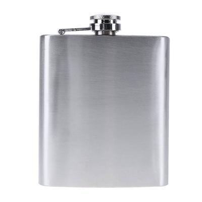 7oz Silver Portable 304 Stainless Steel Flagon Whiskey Vodka Wine Pot Hip Flask Set Alcohol Drinking Funnel Cup Set