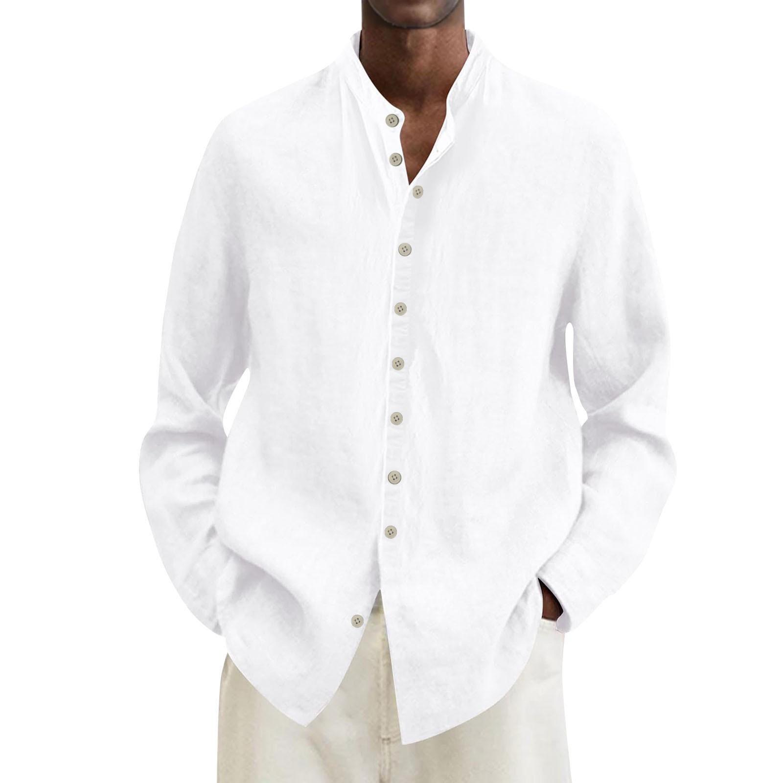 

Мужская летняя новая свободная рубашка с длинным рукавом с принтом, кардиган, пляжная рубашка XL белый