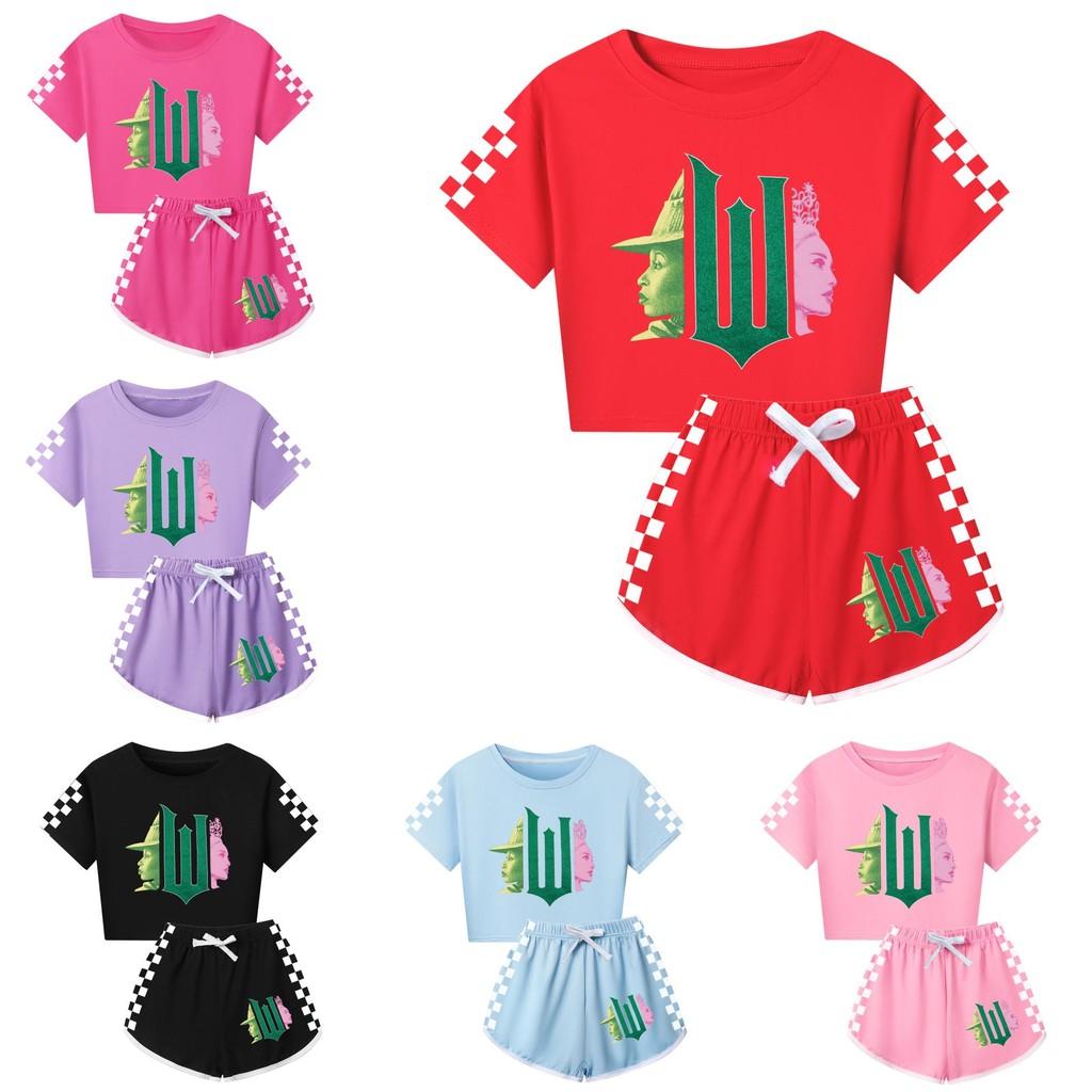 Children Wicked Print Short Sleeved Short Style Suit Pajama Fashion Clothing