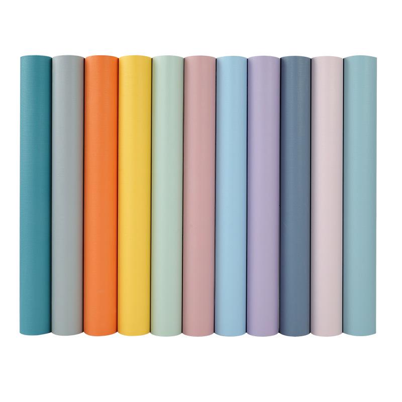 Morandi Solid Color Self-Adhesive Chinese Style Wall Stickers for Dorms and Bedrooms
