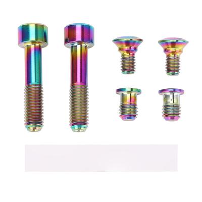 6pcs Colorful Mountain Cycling Screws Kit Cycling Shifter Fixing Screws for GX GX Eagle for X9 X01