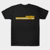 Herren Schwarzes Print-T-Shirt Steelers 70er Jahre Streifen No-Cut Transferpapier Druck Baumwoll-T-Shirt