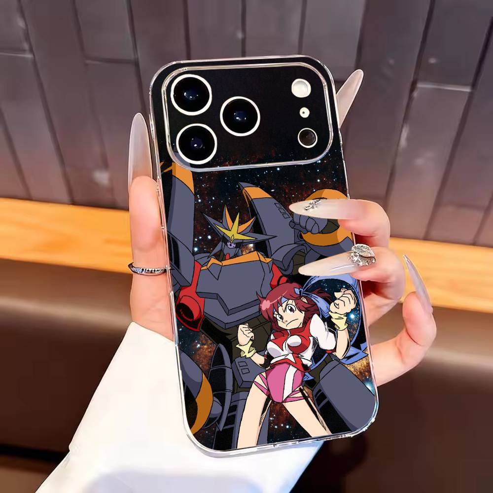 Diebuster Gunbuster Phone Case For iPhone17,16,15,14,13,12,11 Plus,Pro Max Soft Transparent Cover