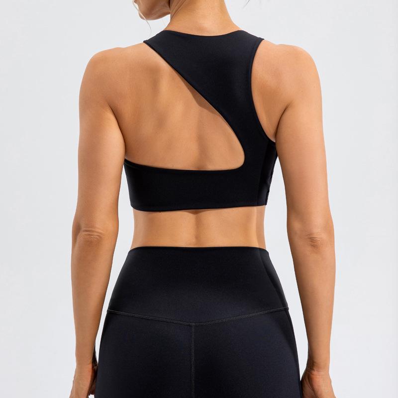 Women's High-Intensity Sports Bra - Lulu Nude Feel, Shockproof, Gathered Support, Stylish Back, Perfect for Yoga & Fitness