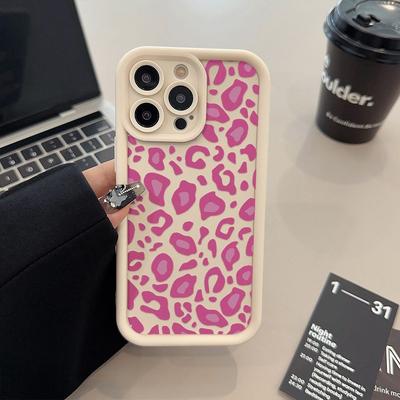 Rose Red Leopard Print for iPhone16promax Mobile Phone Case 14 Apple 13 Matte 12/15 Premium 11 Fine Holes