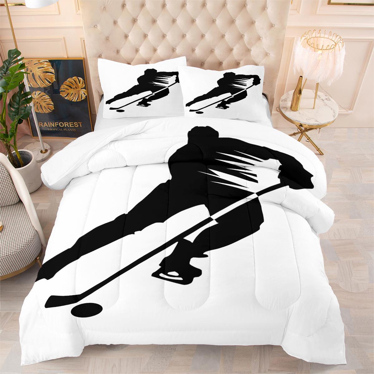 

Curling Fat Quilt Three-piece Double Washed Quilt Cover 140*200cm
