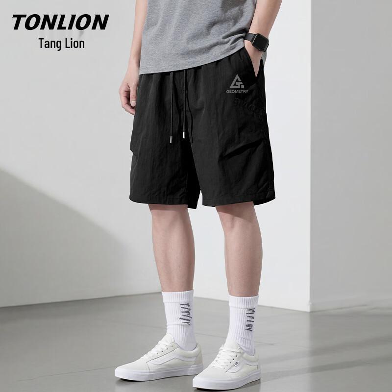 TonLion Men s UPF50+ Sun Protection Casual Shorts L