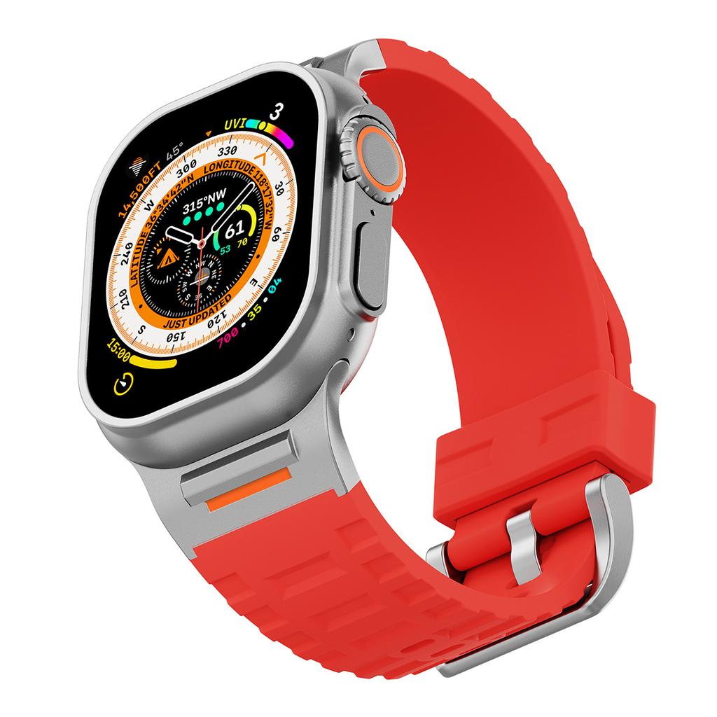 3 Style New Sport Band For Iwatch Ultra 3/2 49mm 42 44 45 46mm Silicone Strap For Apple Watch Series 11 10 9 8 7 6 SE3 Bracelet