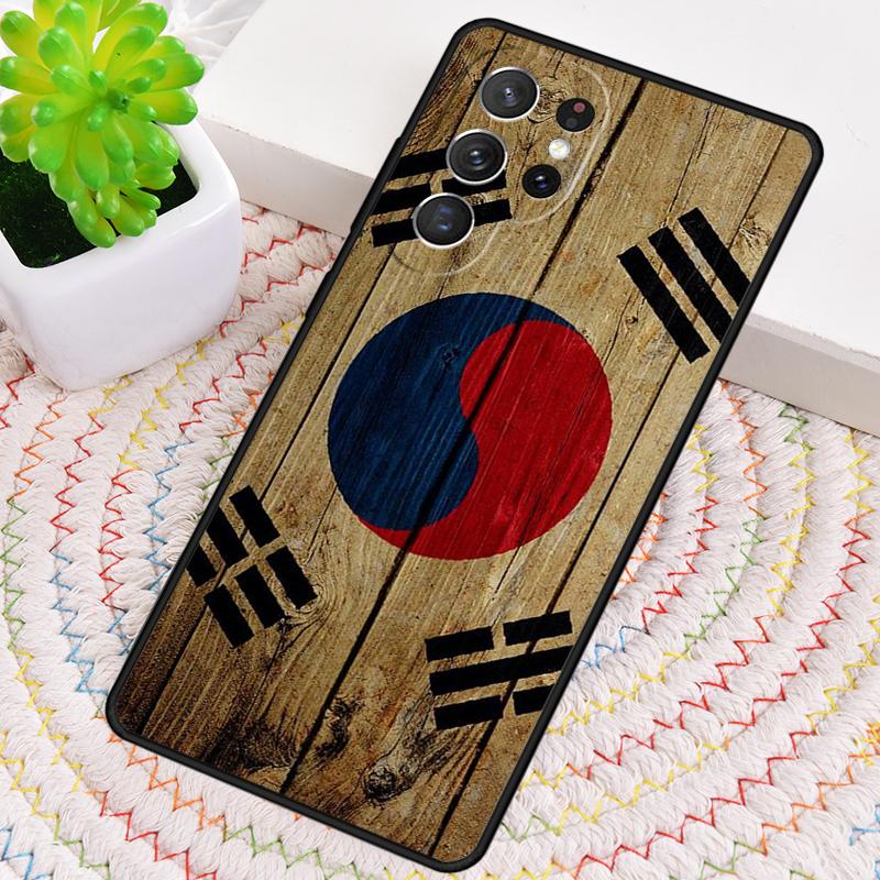 South Korea Flag TPU Phone Case For Samsung Galaxy note 10 pro S26 S25 S24 S23 S22 Ultra Plus S21 FE S20 Shockproof Cover