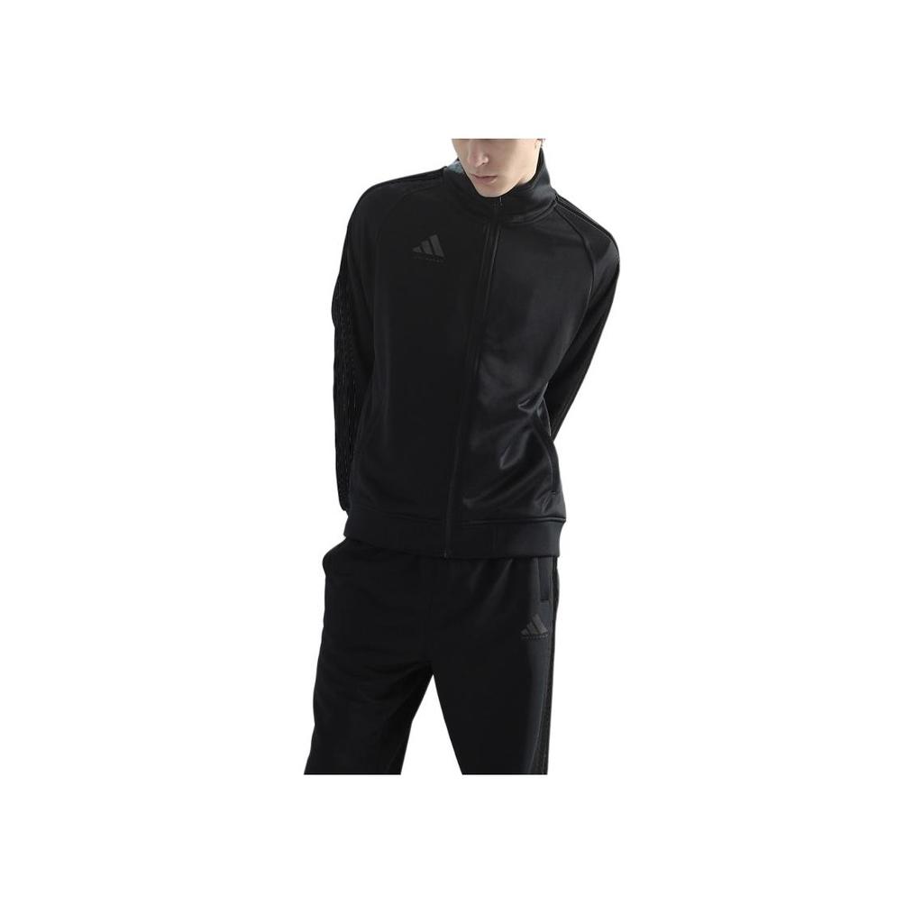 adidas Seria Stil de Viață Sportiv Guler Înalt Confortabil Casual Rezistent la Vânt Ultra Ușor Respirabil Versatil Jachetă cu Fermoar Mânecă Lungă TR30JT-BB