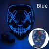 Halloween Neon Led Purge Mask Masque Masquerade Party Masks Light Grow In the Dark Horror Mask Glowing Masker
