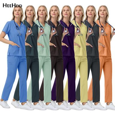 Hot Sale Soft Polyester Hospital Doctor Scrubs Nurses Accessories Nursing Articles Dental Scrub Pet Store Veterinary Uniform New