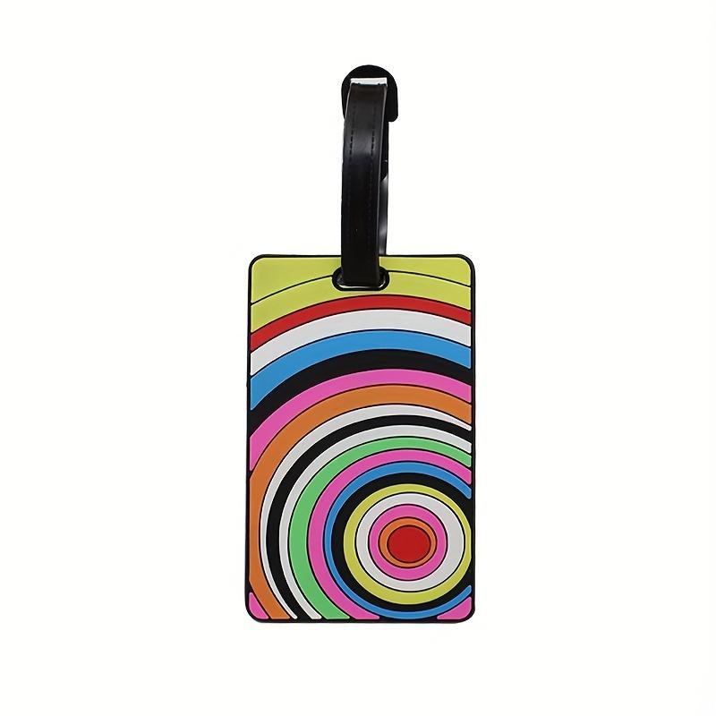 2pcs  luggage tags, PVC soft adhesive  luggage tags, aircraft luggage   tags, luggage check-in tags